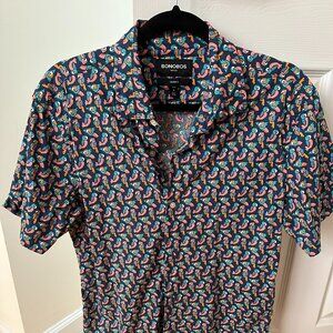 Bonobos Riviera Short Sleeve Shirt (Medium Tailored Short)